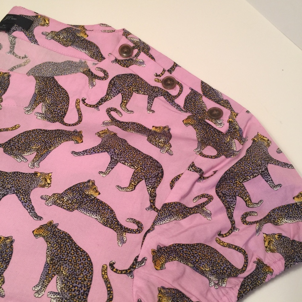 JCREW LEOPARD TOP SZ M - Picture 8 of 9